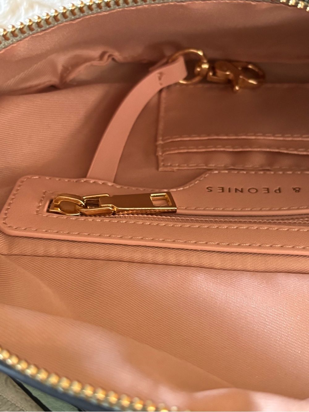 Poppy & Peonies Mint Green Faux Leather Crossbody with Matching Card Wallet - Picture 6 of 7